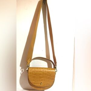 Madewell brown leather crossbody handbag